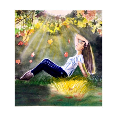 Solitude - Strength | Watercolor On Paper | By Shruti Tiwari