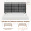Size Modern Upholstered Bed Frame with Adjustable Square Tufted Headboard-99170190-93363910