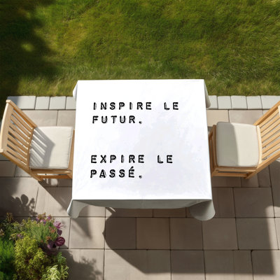 White Minimalist Tablecloth for Home Decor | Inspire the Future