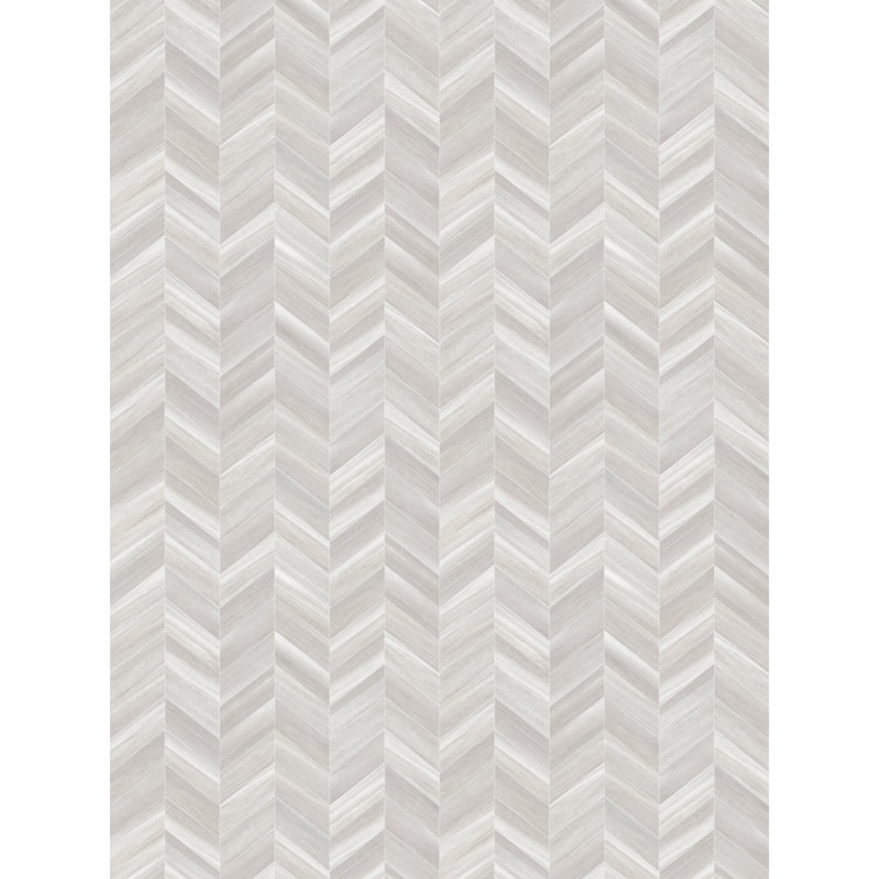 Tapis gris / blanc à chevrons