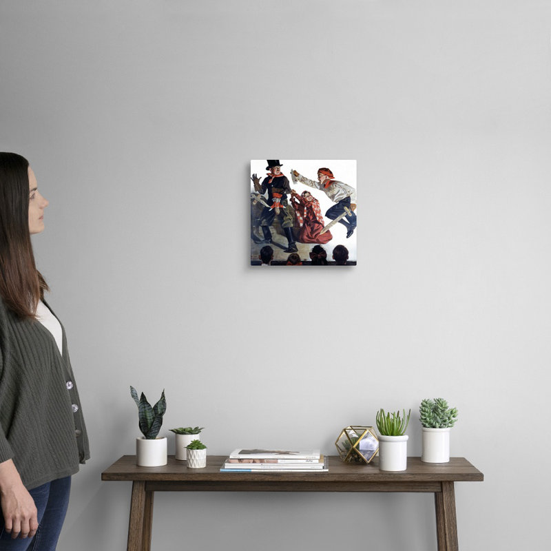 Art mural sur toile School Play, Toile tendue, H 12 po x l 12 po x P 1,25 po