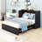 Wooden Murphy Bed with Built-in Charging Station and Storage Drawers-684628725-684628724