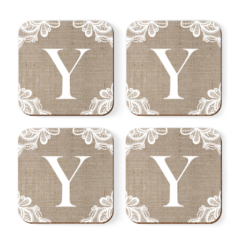Sous-verres Café à monogramme, Y