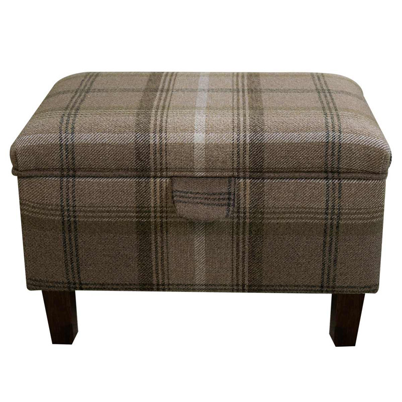 50.8cm Wide Rectangle Geometric Footstool Ottoman with Storage