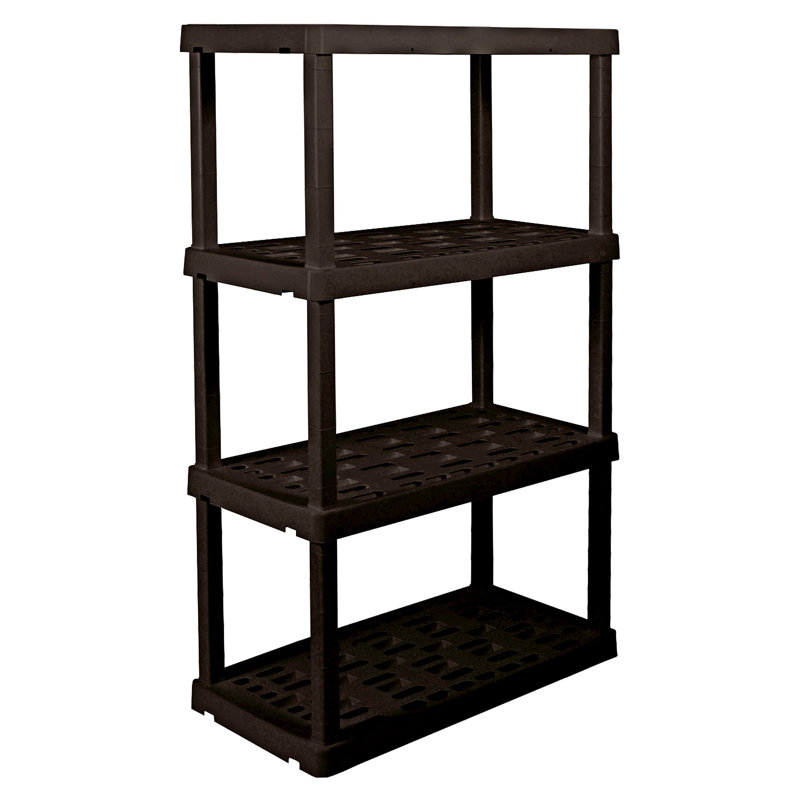 Navay 4-Tier Heavy Duty Storage Shelving Unit for Garage, Pantry & Utility Room, 36" W x 18" D x 56" H, Black