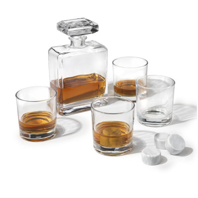 Rye 9 Piece Whiskey Decanter Set