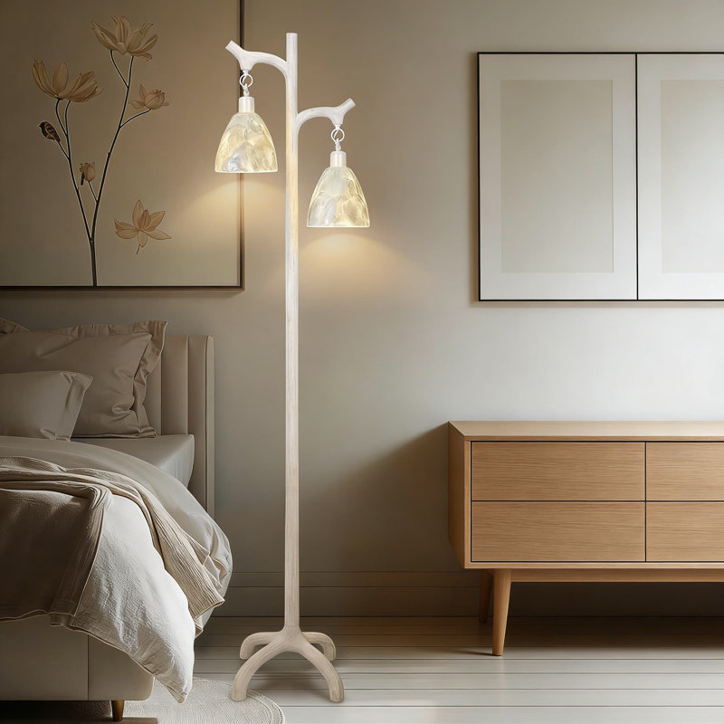 Lampe sur pied Farmhouse, Blanc