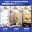 Ventilateur de plafond avec lumières DEL Rahaf