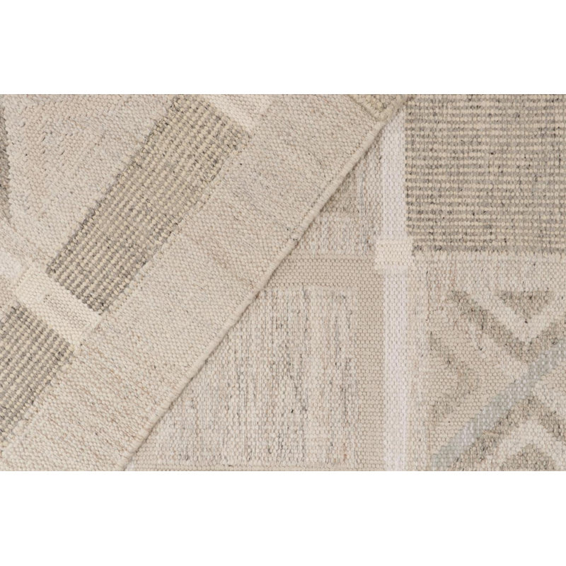 Scandinavian Wool Geometric Area Rug, Rectangle 14' x 20'