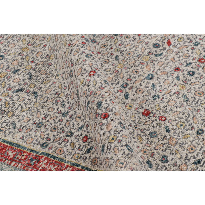 Burano Wool Floral Area Rug, Runner 2'6" x 10'