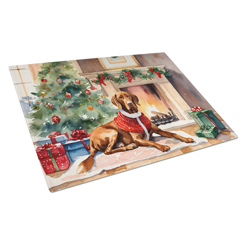 Grande planche à découper en verre Vizsla