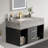 Chiverton Bathroom Vanity Set 35.4" Modern Floating Wall-Mounted Vanity with Sintered Stone Undermount Sink-1958656419-1958656418