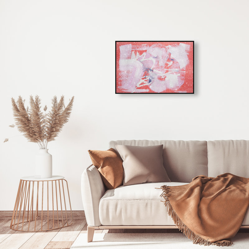 Passion Fruit Berry Blend Canvas Abstract Print by Oliver Gal, 16"H x 24"W, Canvas Unframed