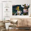 Chardonneret femelle et fleurs