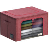 Medium Storage Box Foldable with Window & Handles 1-Piece