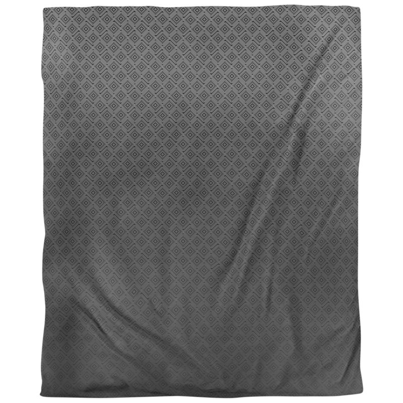 Tissu de labyrinthe carré, Alternance de blanc, L 56 po x l 36 po, Coton peigné de base