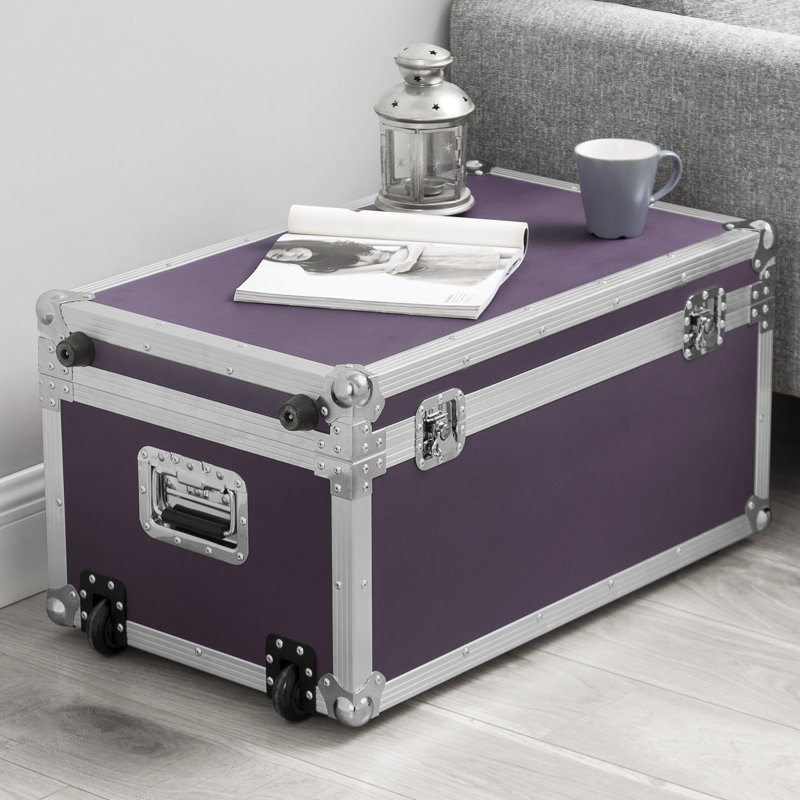 Manufactured Wood Camp Trunk / Footlocker, Purple Reign