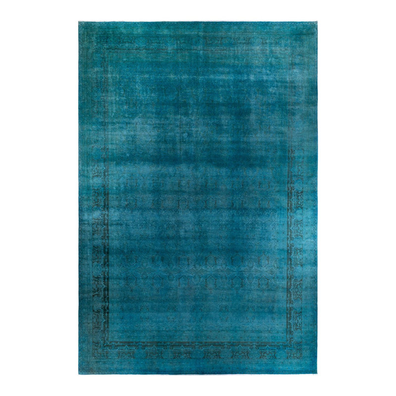 Tapis unique en laine 12 pi 3 po x 17 pi 9 po Tajera