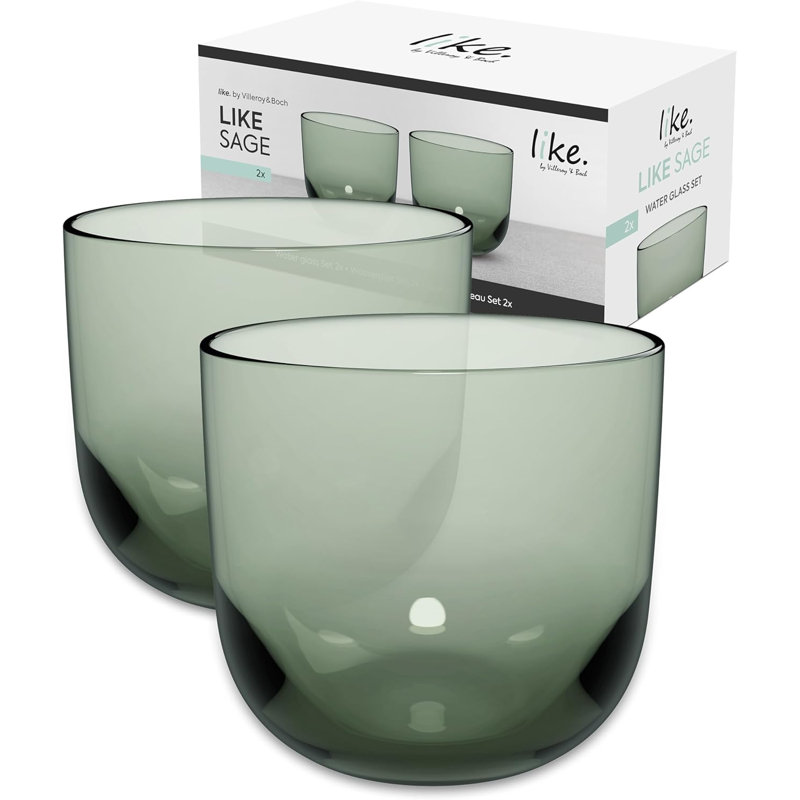Villeroy & Boch Like Sage Water/Juice Tumbler Pair