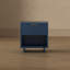 Ensemble de chambre à coucher 2 pièces avec commode et table de chevet bleu Elara-128905487