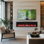 Foyer électrique intelligent linéaire 72 po Lume - Conception d'évacuation cachée propre, flamme avec 9 couleurs, encastré au mur ou au mur ou autoportant, compatible avec Alexa et l'assistant Google, par Puraflame