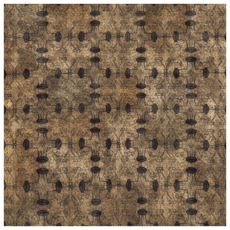 Housses de couette à motif rétro brun, Grand lit