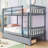 Two Drawers Rubber Wood Bunk Bed-1268994103-1268994100