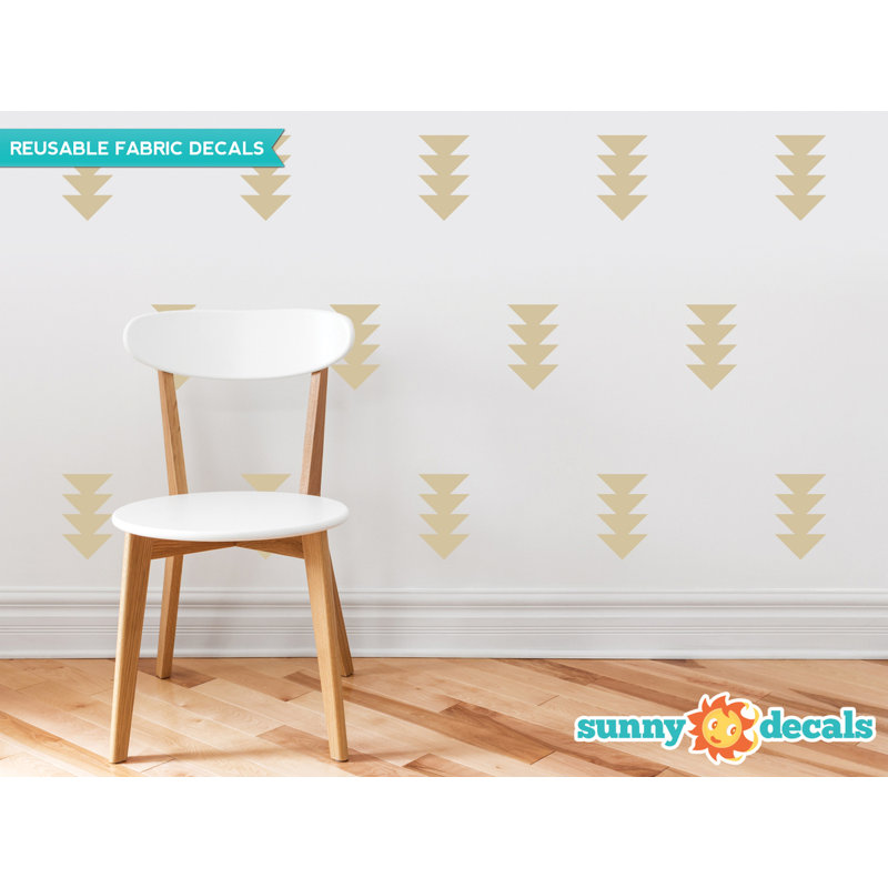 Décalcomanie murale flèche à quatre triangle, Beige