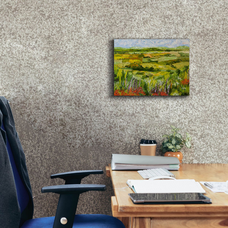  «Flower Gate» par Allan Friedlander, art mural sur toile, 16 po x 12 po, H 12 po x l 16 po