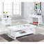Table basse blanc ultrabrillant