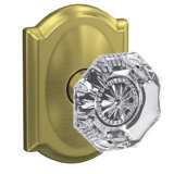 Custom Alexandria Non-Turning Glass Knob with Camelot Trim