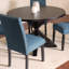 Ensemble de salle à manger 5 pièces, table à manger croisée avec 4 chaises élégantes-330168591