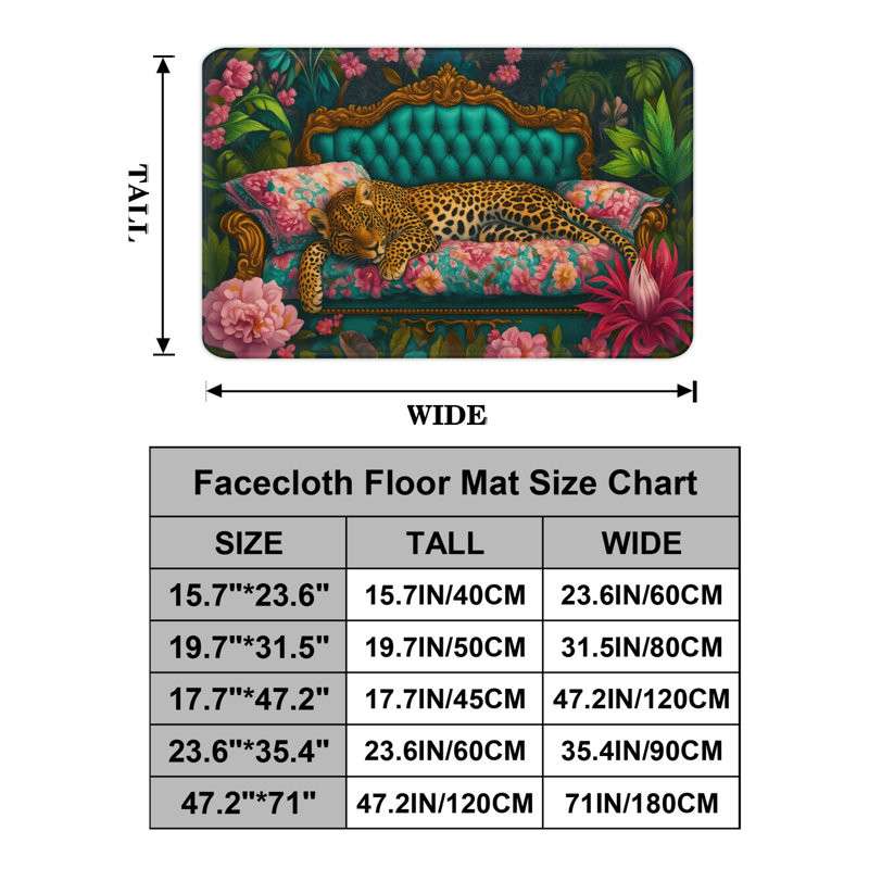 Tapis antidérapant pour salle de bain 45 * 120cm, 45 * 120 cm
