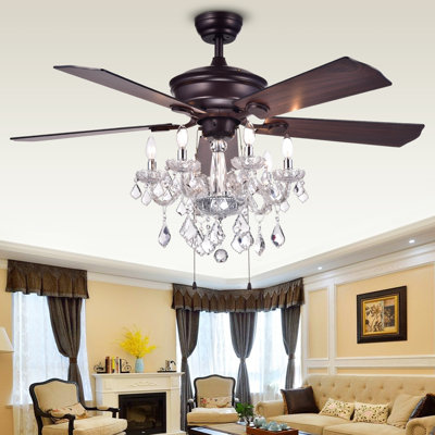 Ventilateur de plafond à 5 pales 52 po avec éclairage inclus Ridgway Garrisons