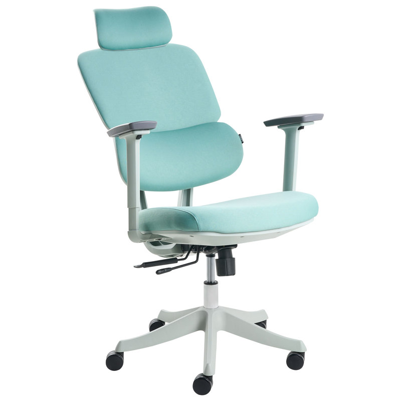 Office Chair with Headrest, Teal