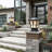 Black Solar & Hardwired Dual-Use Post Light, 4-Color Led, Ip65 Waterproof, With Remote Control, For Outdoor Gate & Patio