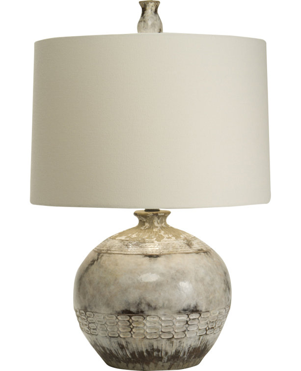 Amuleto 26" Cream/Gray Table Lamp (Missing Base,incomplete  ) 