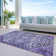 Machine Washable Indoor/Outdoor Xhevrie Purple Rug