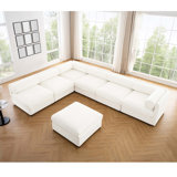 Modern 7-Piece Modular Sofa With Storage & 1 Storage Ottoman