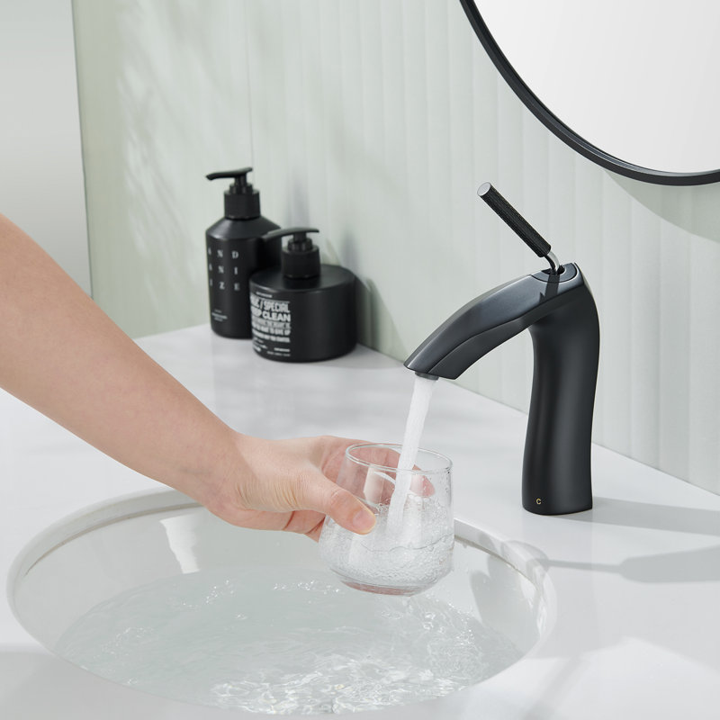 Single-handle Bathroom Faucet, Black