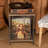 Rustic Brown Record Player Stand, 2-Tier End Table, Versatile Storage For Living Room And Bedroom