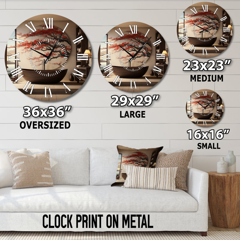 Horloge murale pour salle de bain, Surdimensionné
