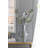 D7.7X13.8"H Geometric Design Smoke Luster Blue And Clear Accent Vase