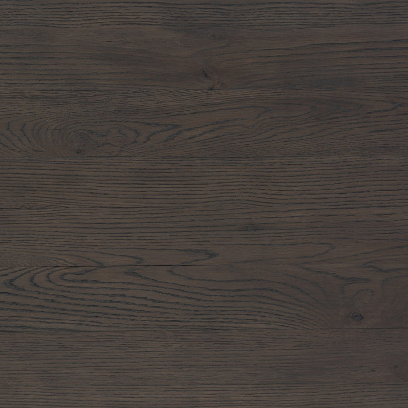 Glenview Solid Wood Writing Desk, Smoked Black Oak