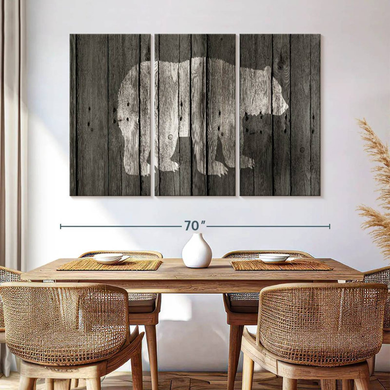 Brampt Bear Lodge, 42" H x 65" W