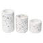 Balko Set Of 3 Terrazzo W/ Multi Colored Chips T-Lite Candle Holders
