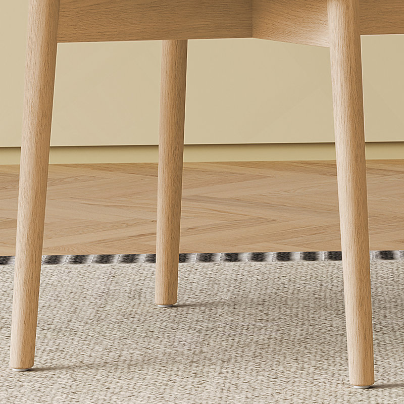 Chaise de salle à manger Mid-Century Modern, Bois naturel