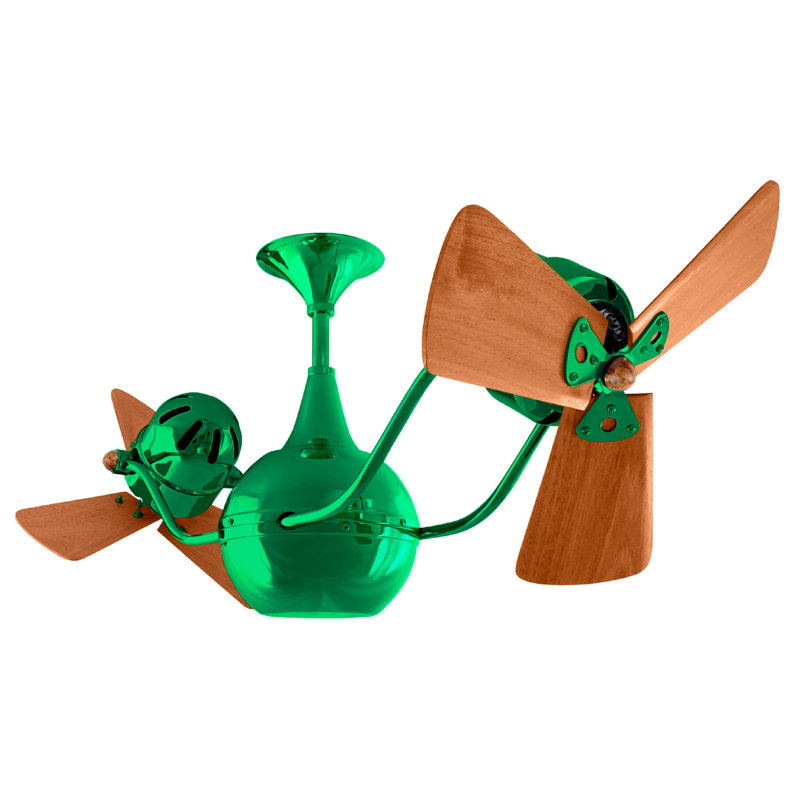 44" Vent-Bettina 3 Blade Ceiling Fan, Esmeralda