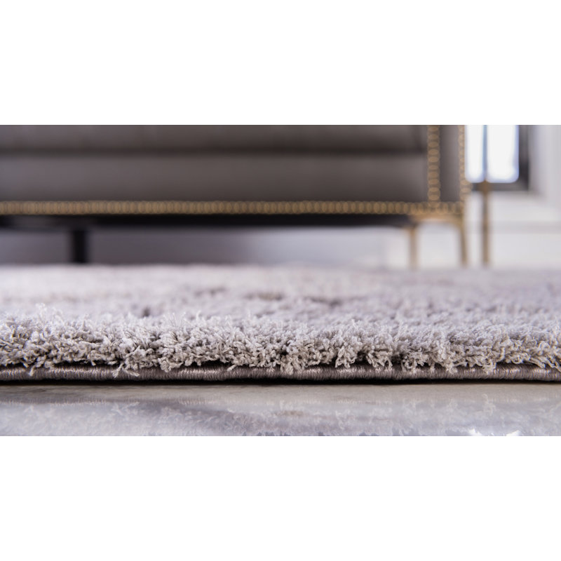 Tapis rouge sang Baynes, Light Grey, Tapis de couloir 2 pi x 6 pi 7 po