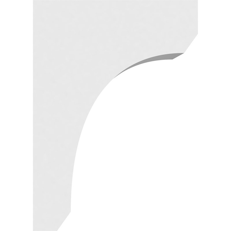 Corbeau standard en PVC de qualité architecturale standard, H 14 po x l 7 po x P 10 po